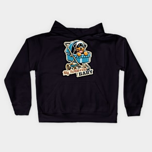 Baby Rottweiler Kids Hoodie